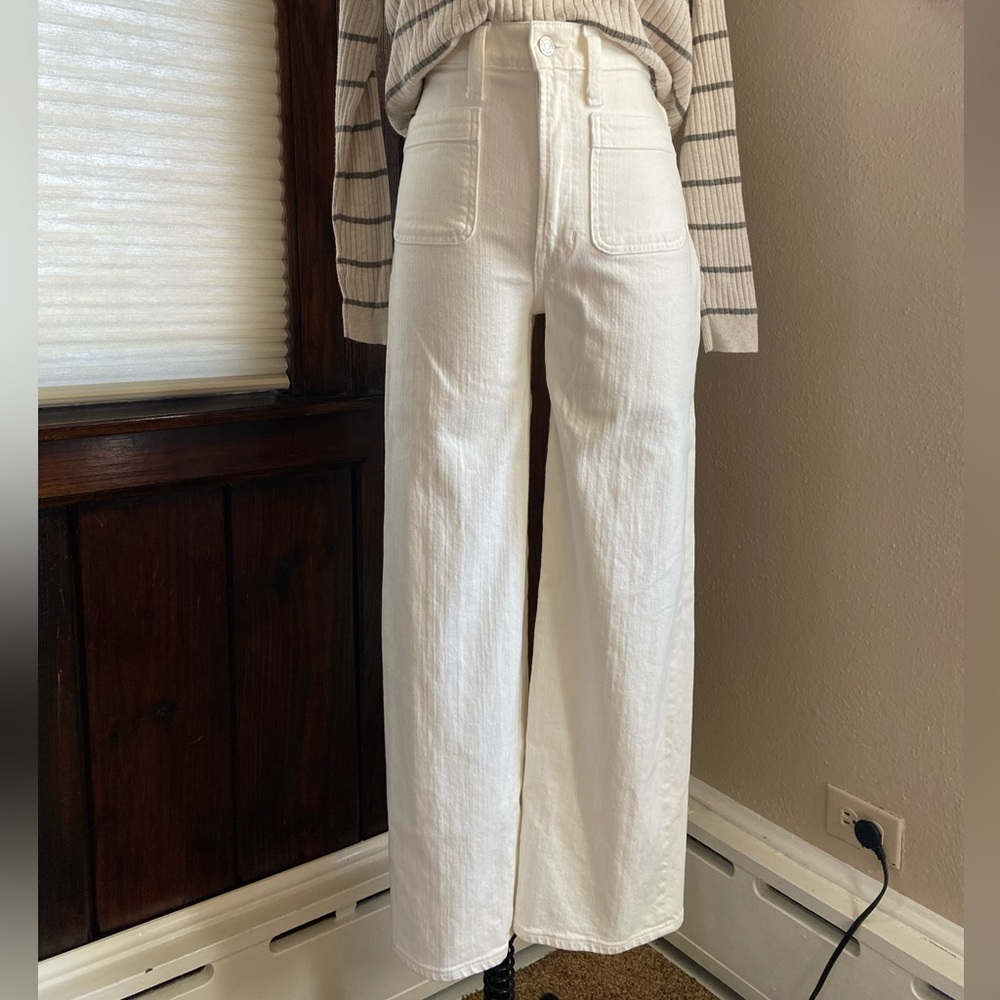 Madewell Women's White Flare & Wide Leg Jeans